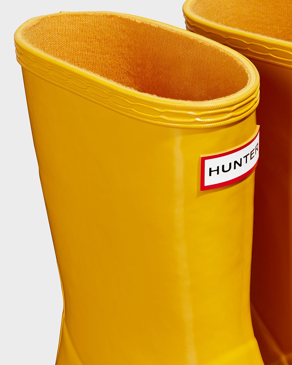 Hunter Niños Original First Classic Gloss - Botas de Lluvia Amarillo - 372-GSCJAN